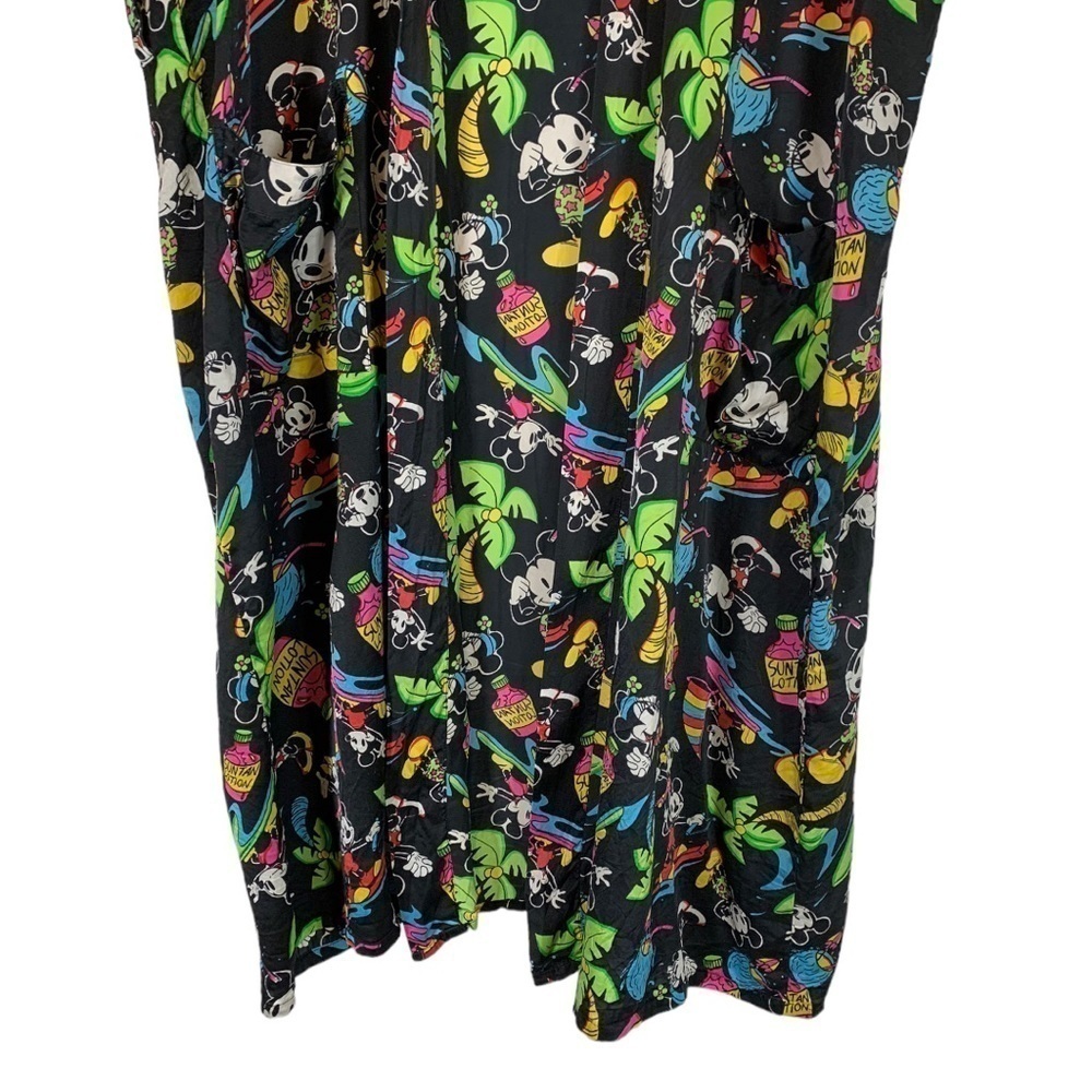 Vintage Disney Mickey And Minnie Mouse Silk Robe Size One Size Fits Most - Picture 7 of 15